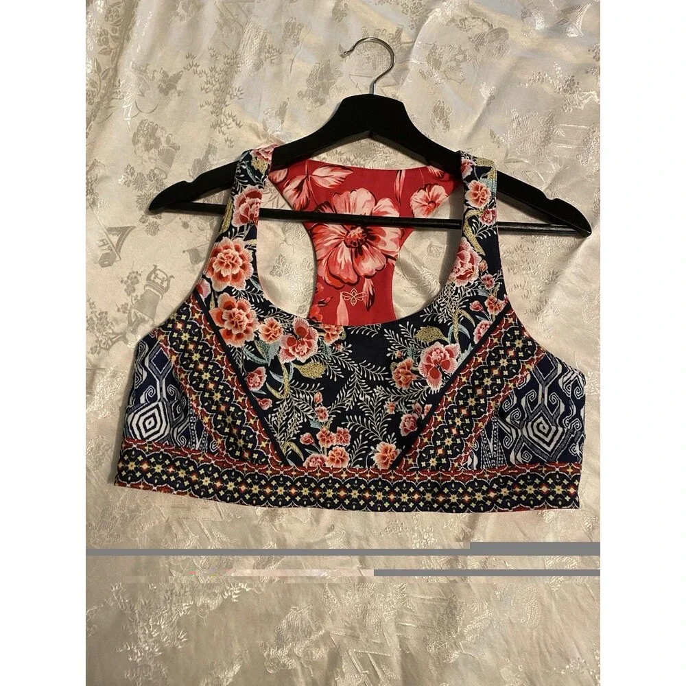 Johnny Was Reversible Activewear Sports Bra XL Top D35